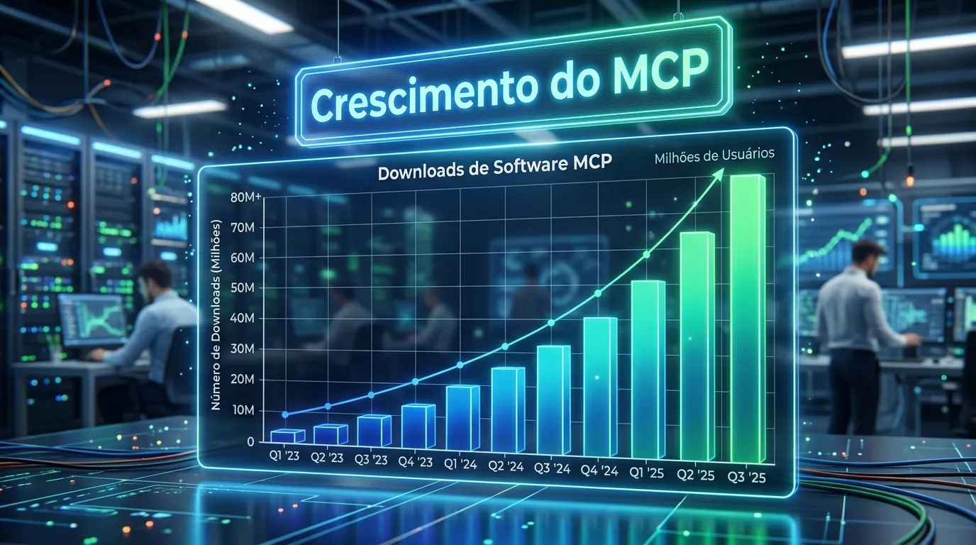 Gráfico mostrando adoção do MCP