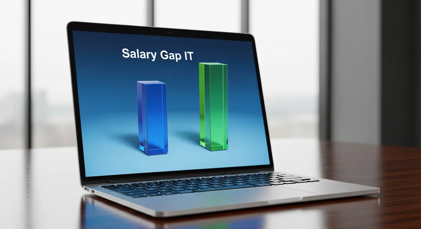 Grafico comparativo de salarios em TI