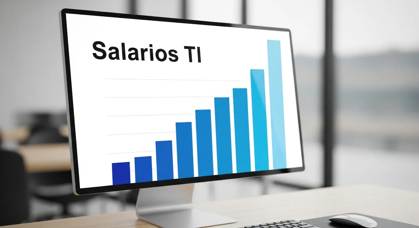 Grafico de salarios de TI no Brasil