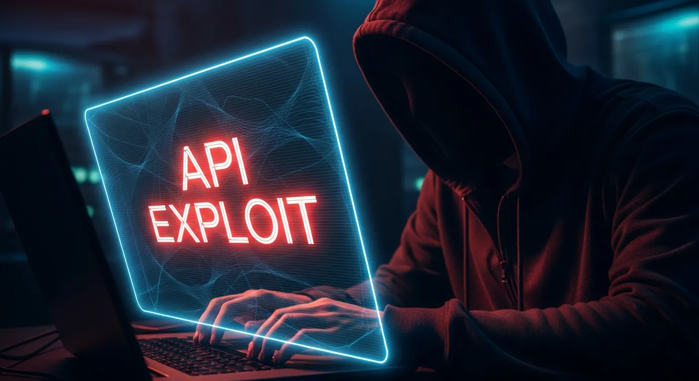 Hacker explorando API REST
