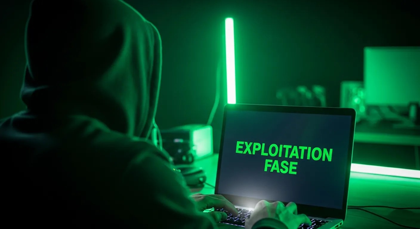 Hacker etico executando um exploit