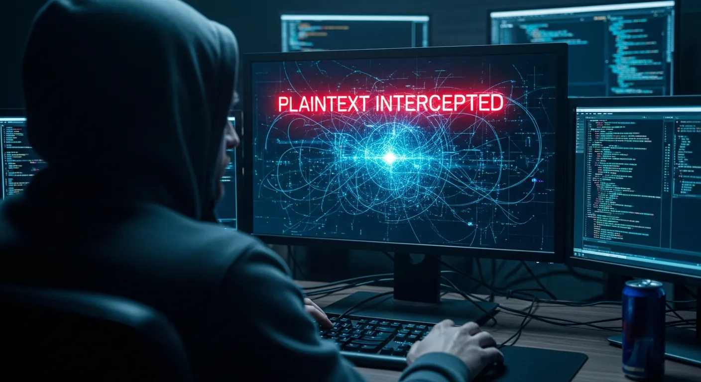 Hacker interceptando dados Telnet em texto plano