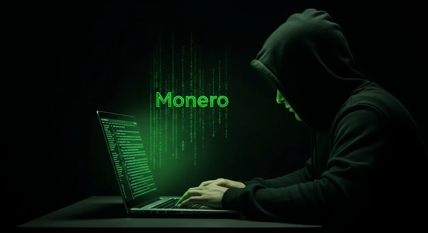 Hacker realizando ataque de mineração de criptomoedas