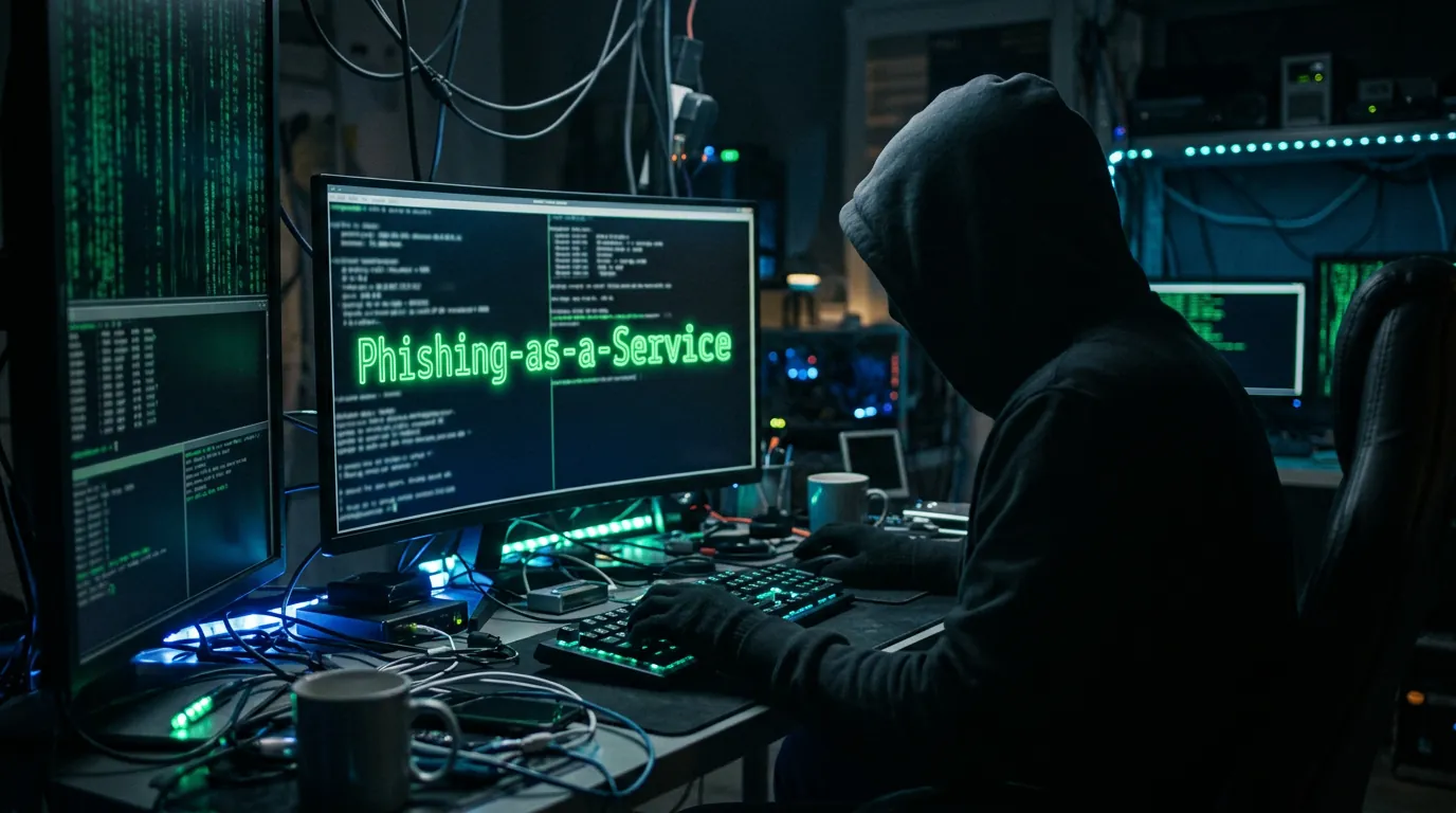 Hacker usando IA para criar campanhas de phishing automatizadas