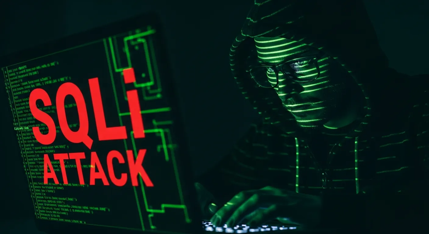 Hacker executando um ataque de SQL Injection