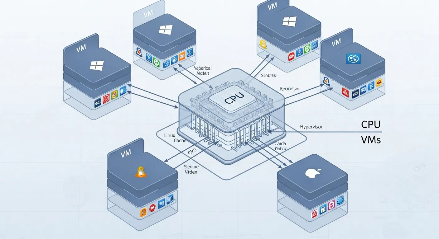Alt: Arquitetura de virtualização de hardware