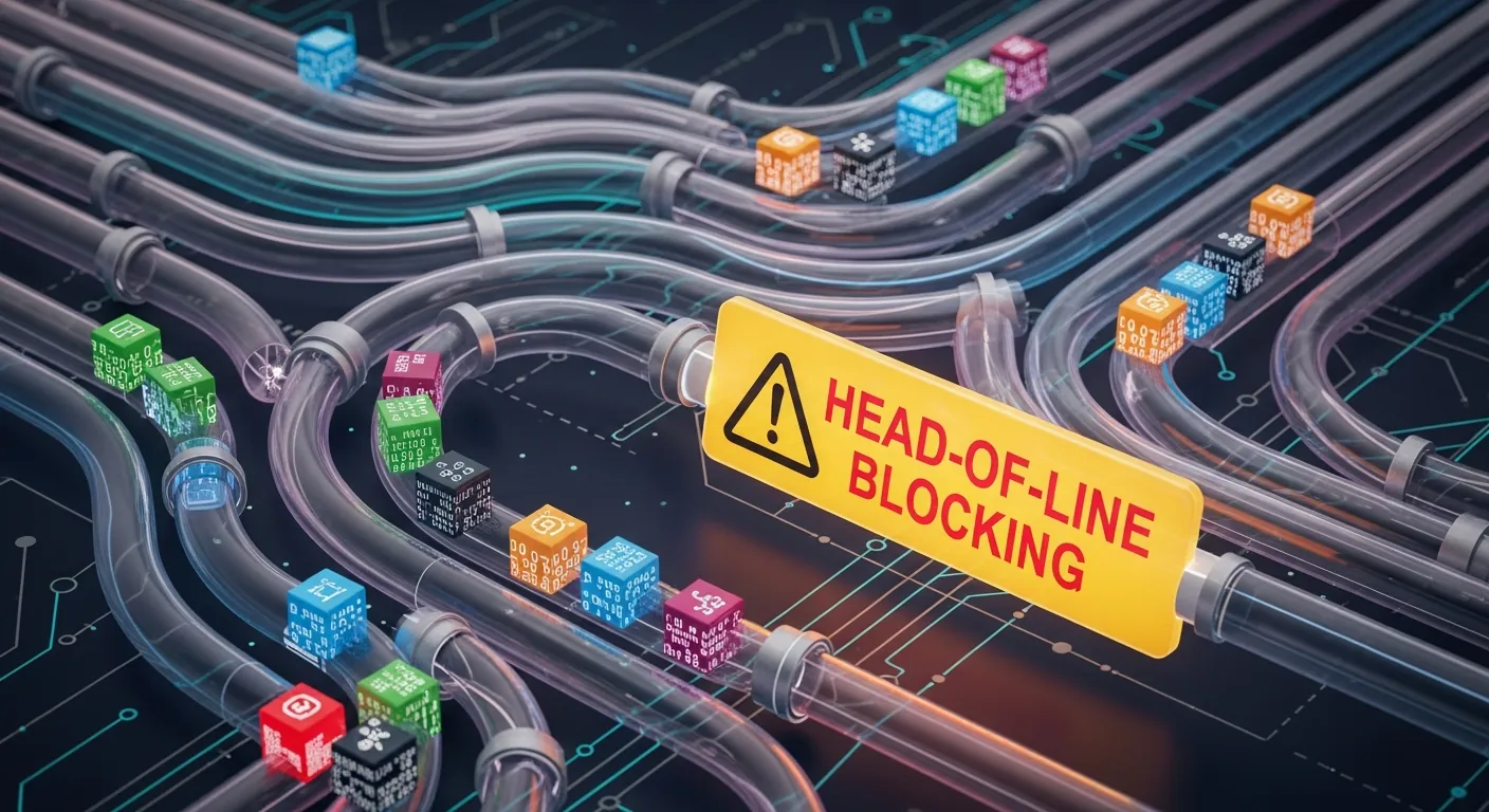Problema de Head-of-Line Blocking no TCP