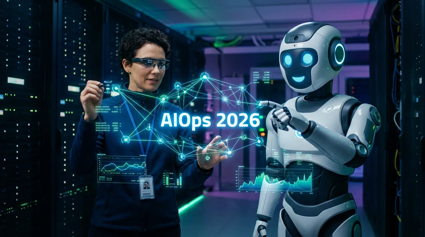 Humano e Inteligência artificial trabalhando juntos no suporte de TI
