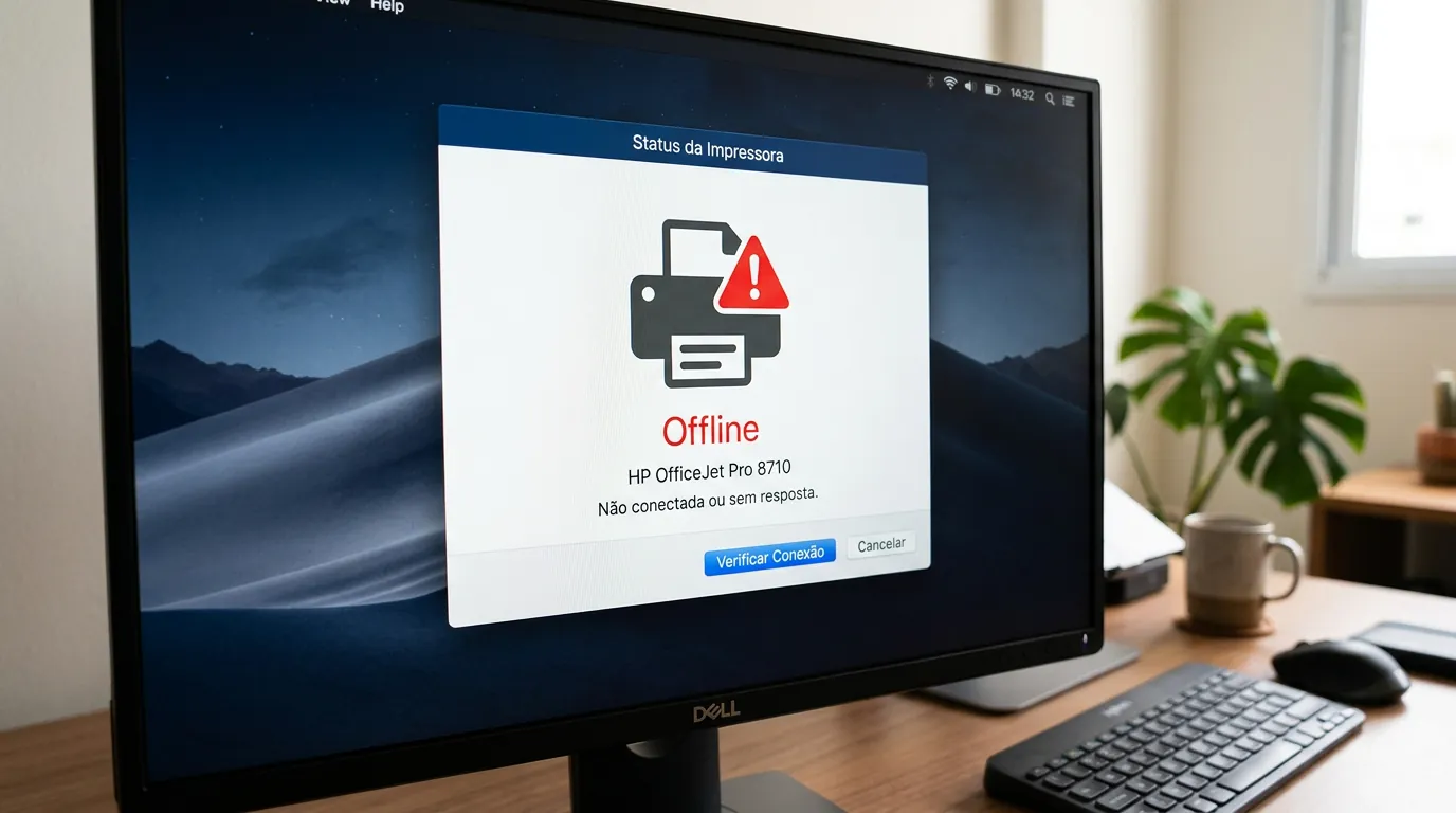 Erro de impressora offline no Windows