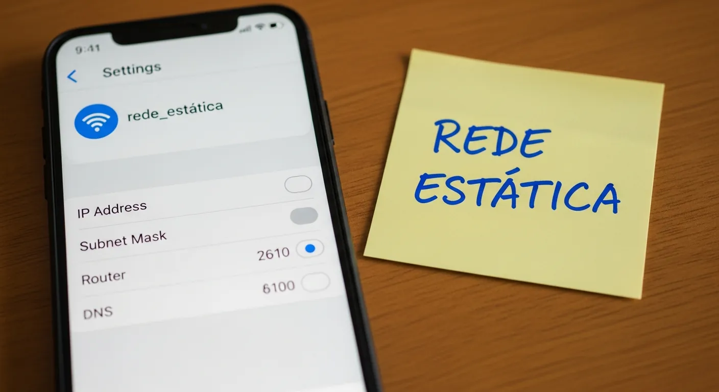Configurando IP estatico no celular