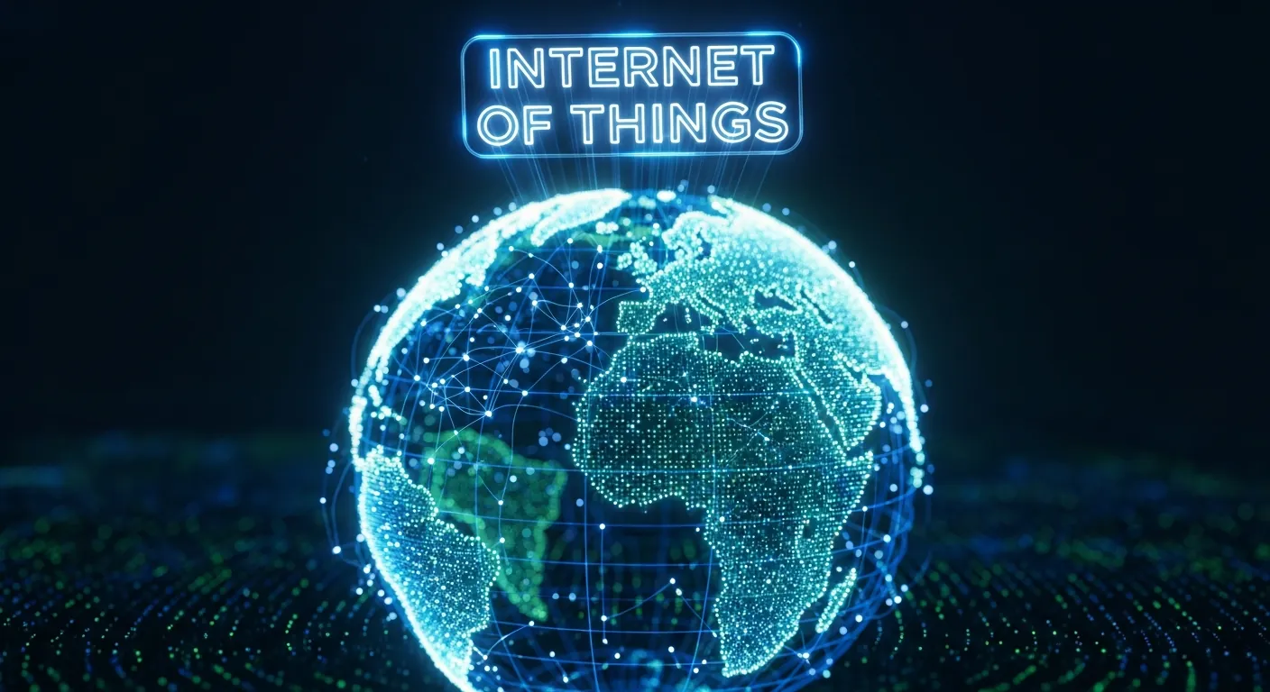 Globo terrestre conectado ilustrando o uso de IPv6 na IoT