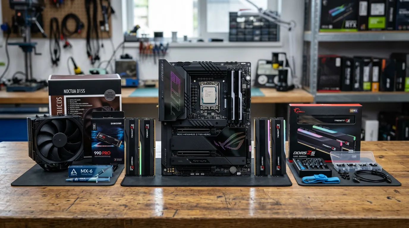 Kit upgrade com placa-mãe, processador e memória RAM