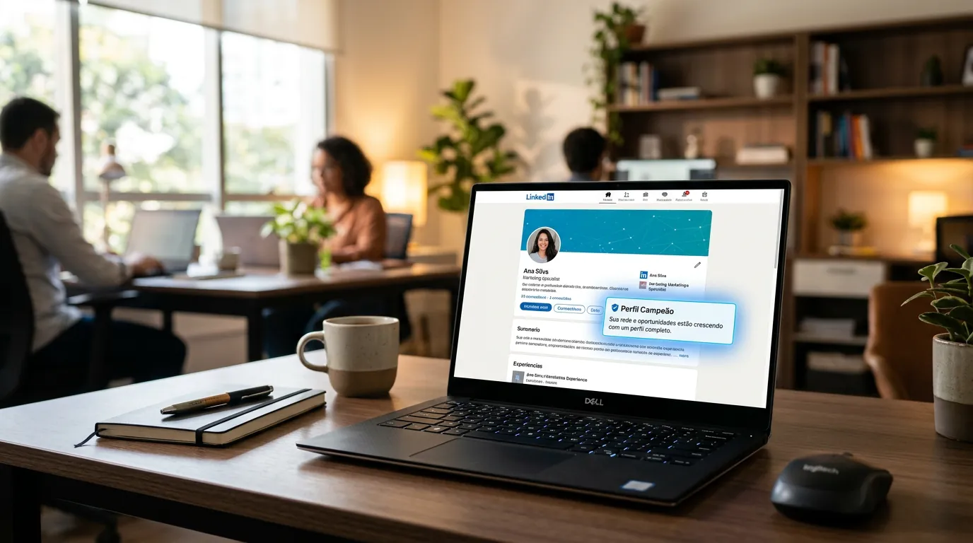Perfil do LinkedIn otimizado para TI