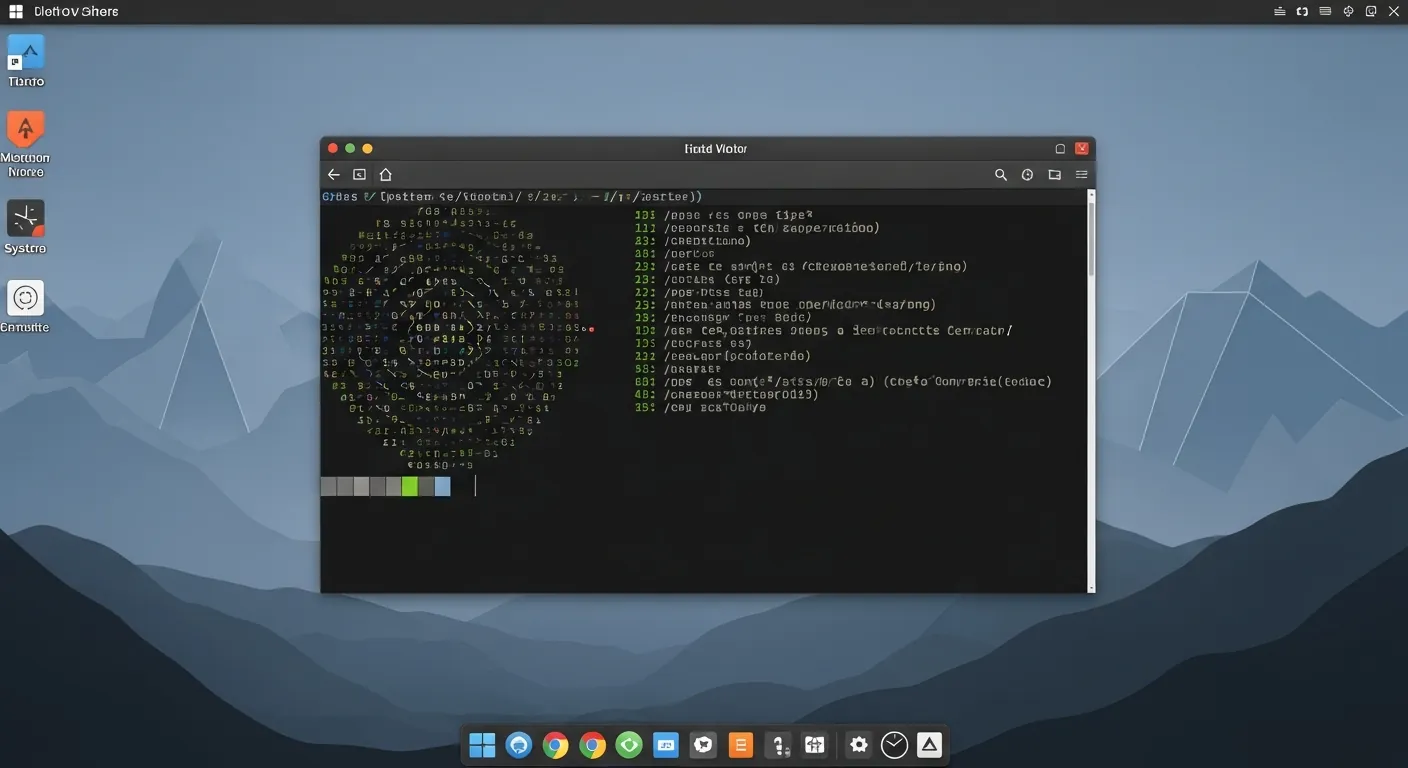 Alt Text: Interface gráfica e terminal Linux para iniciantes