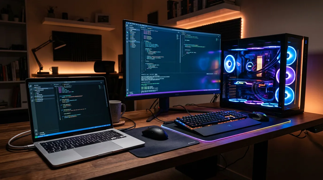 Comparativo Mac e PC para programação