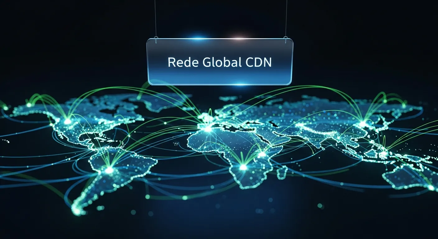 Mapa global de servidores CDN