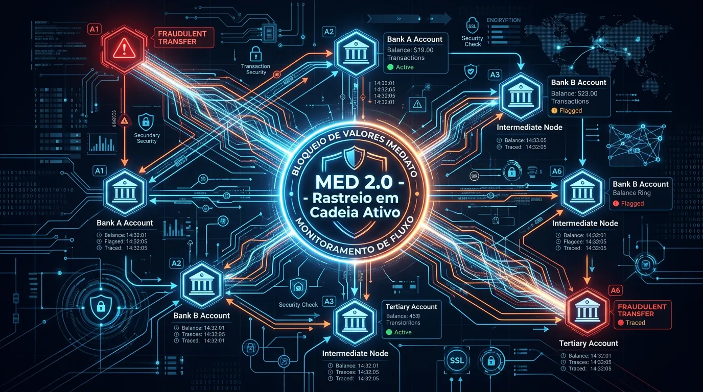 Funcionamento do MED 2.0 do Banco Central no bloqueio de golpes no Pix