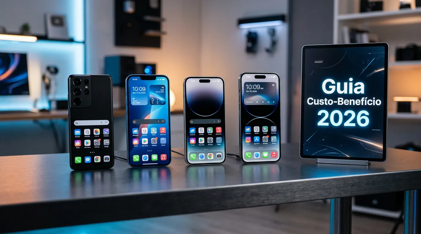 Melhores celulares custo-benefício em 2026 por faixa de preço