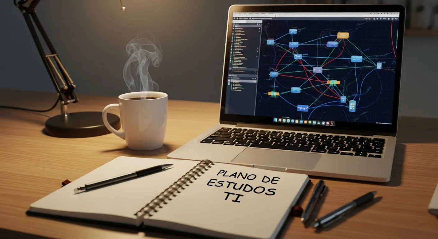 Mesa de estudos para certificação de redes