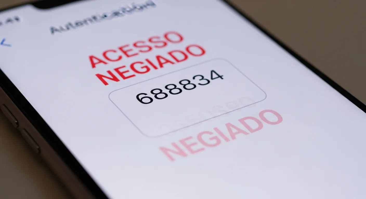 Smartphone bloqueando ataque com MFA
