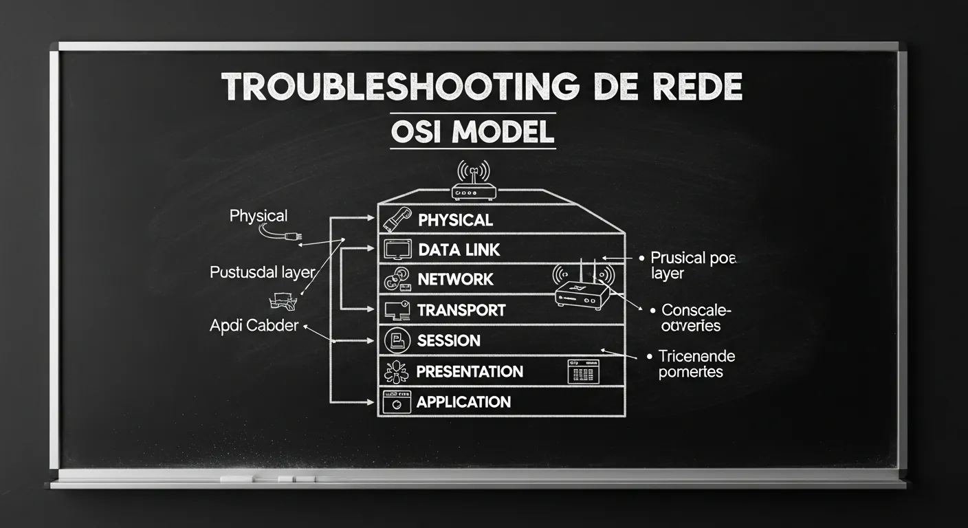 Diagrama do modelo OSI para redes
