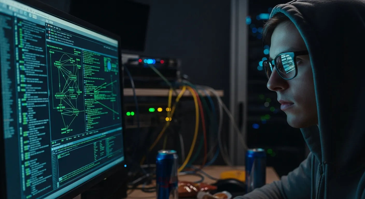 Alt Text: Riscos de segurança e monitoramento de tráfego de rede