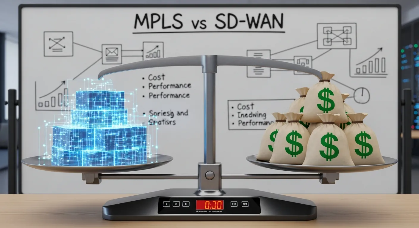 Comparativo de custos e benefícios entre MPLS e SD-WAN