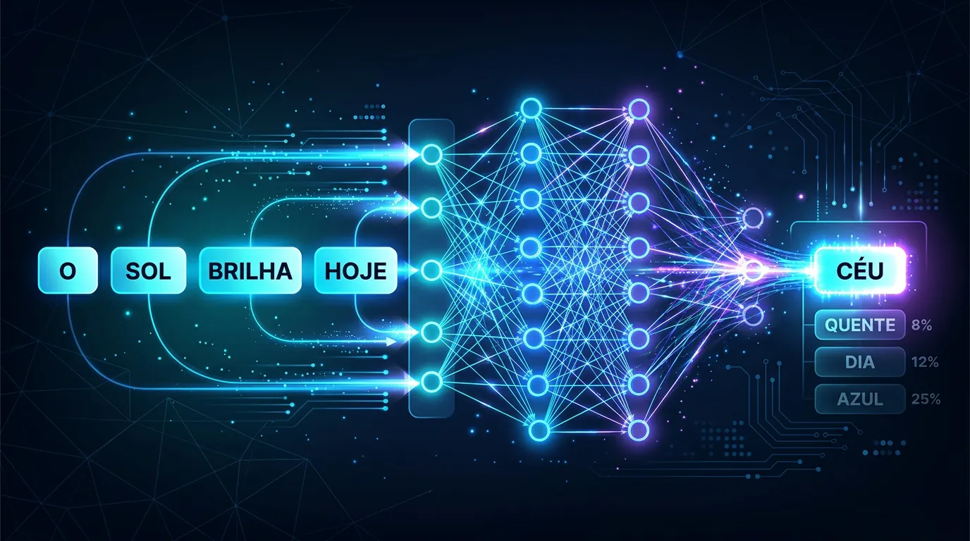 Como funciona a previsão de tokens em um LLM