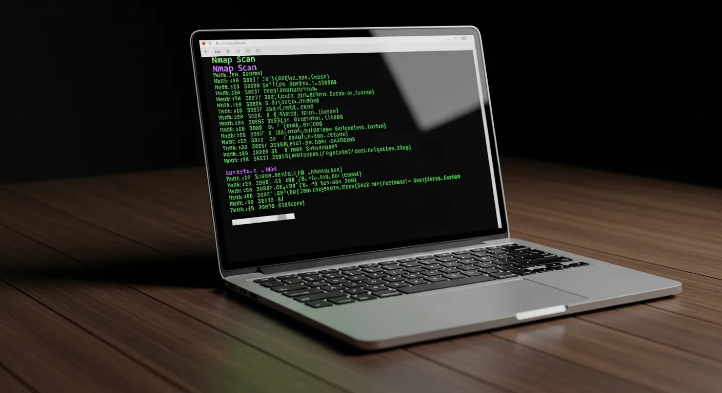 Terminal Linux executando um Nmap Scan