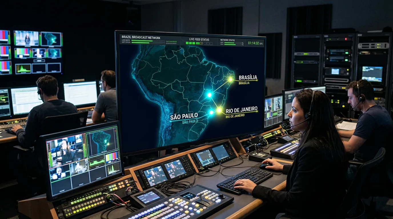 Mapa de cobertura inicial da TV 3.0 no Brasil em 2026