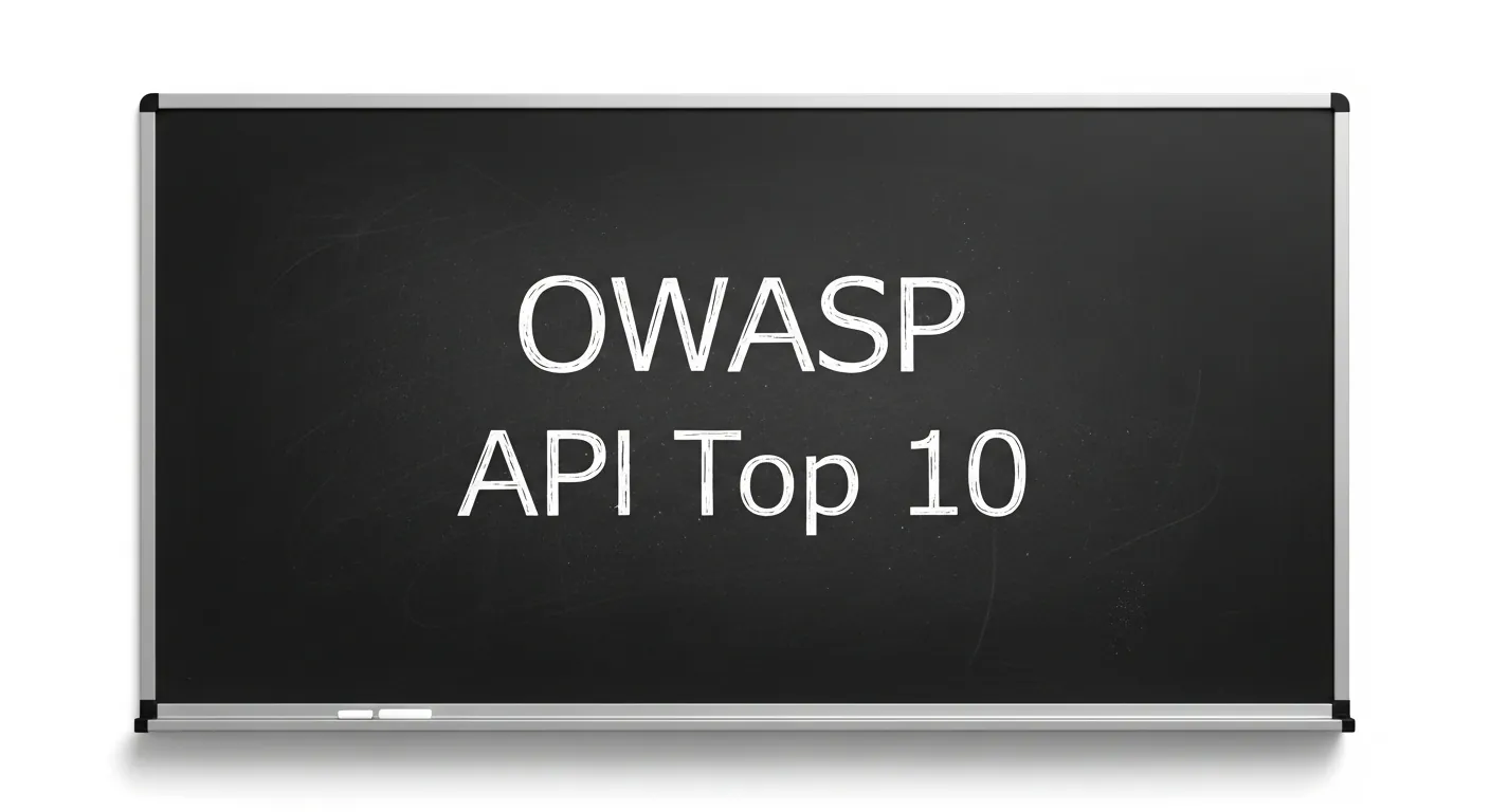 Lousa com vulnerabilidades de API OWASP