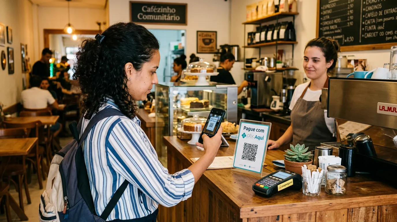 Pagamento via QR Code estático como alternativa quando a chave Pix apresenta erro