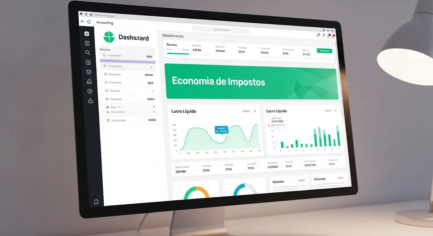 Painel de contabilidade mostrando Fator R para devs