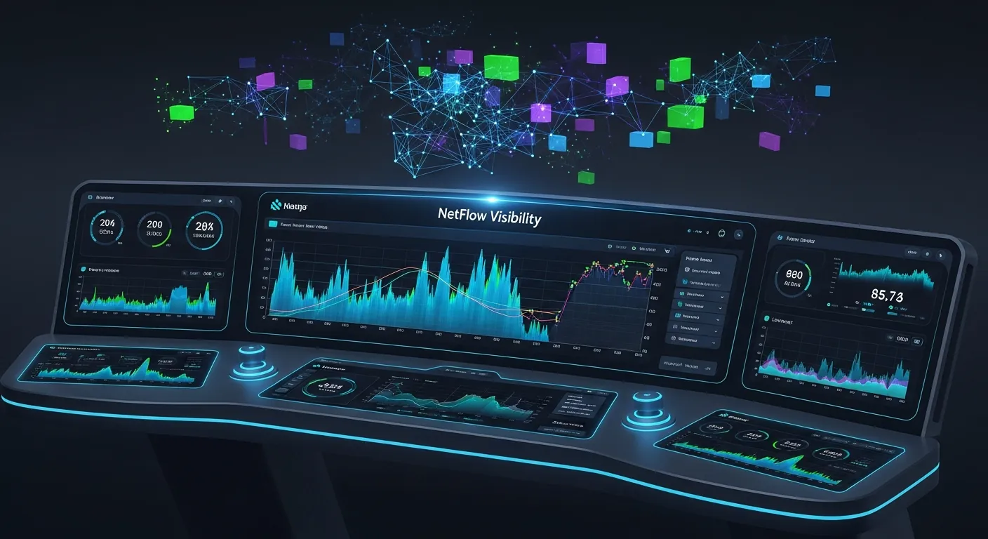 Painel de monitoramento NetFlow