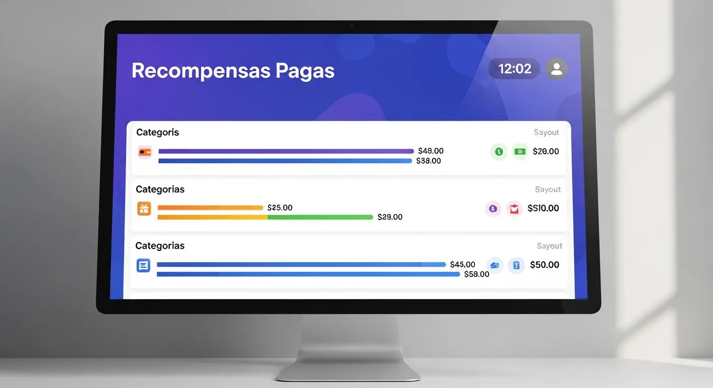 Painel de recompensas de uma plataforma de bug bounty