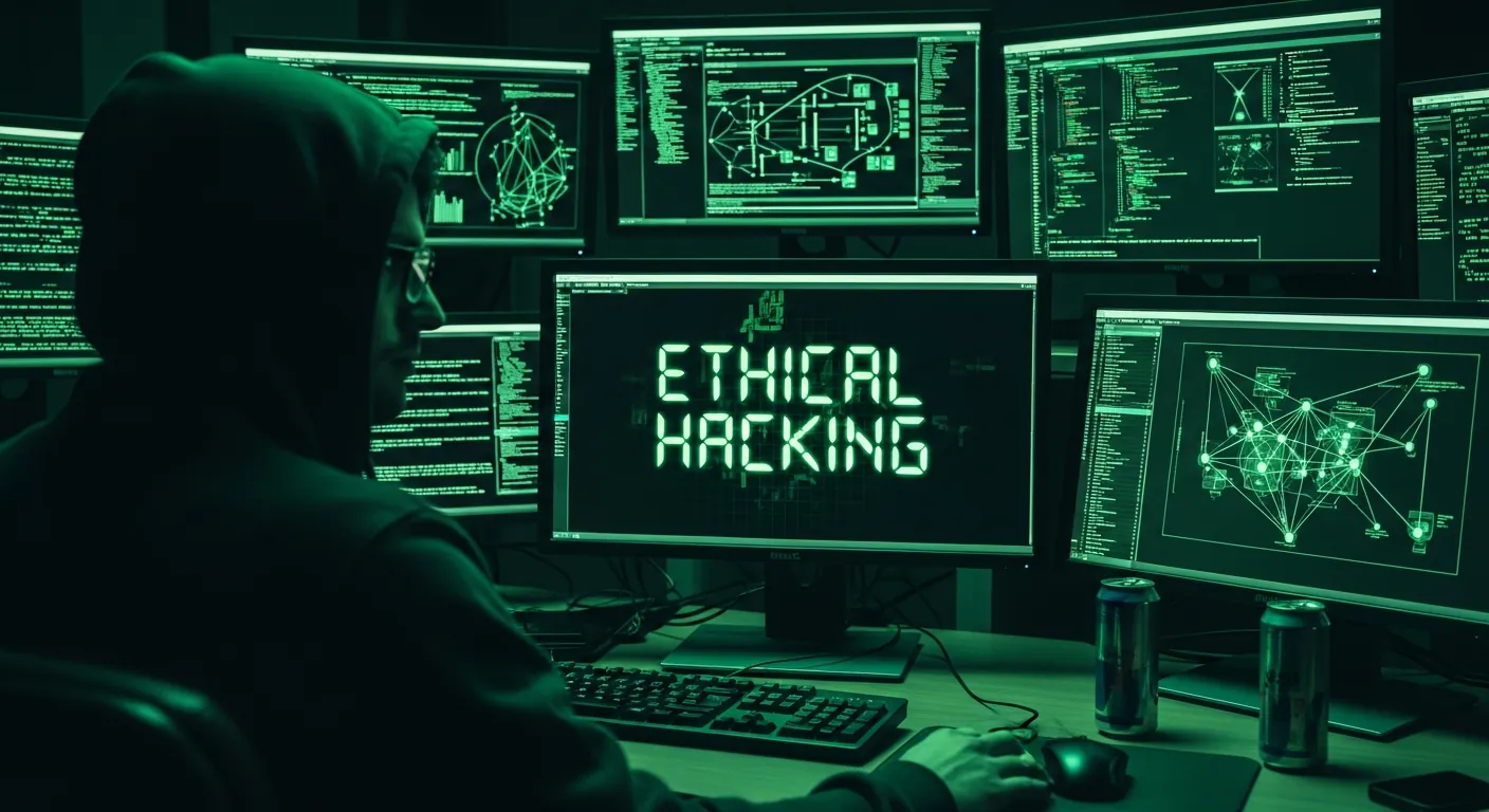 Hacker ético trabalhando em testes de intrusão