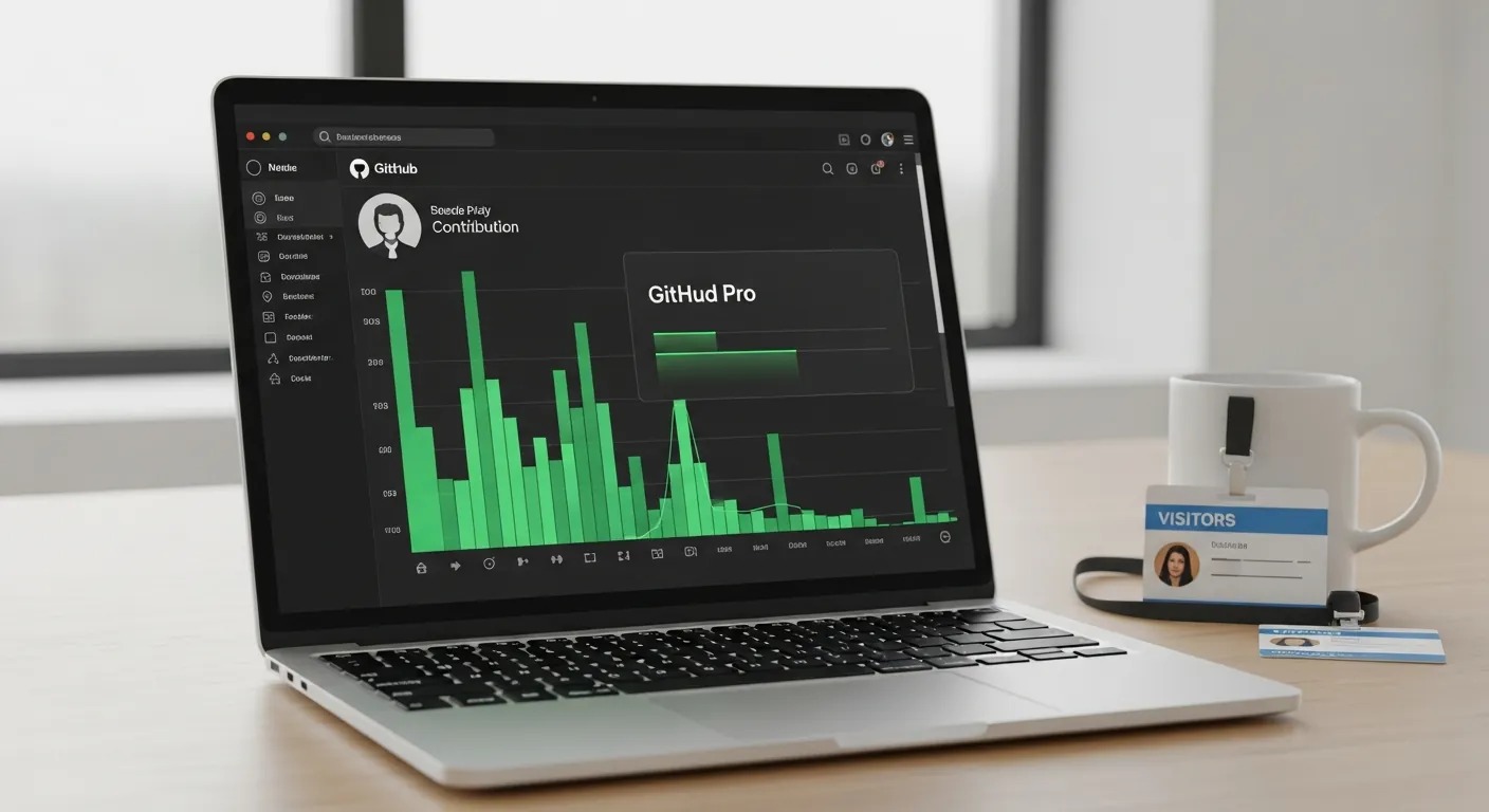 Perfil otimizado no GitHub com grafico de contribuicoes