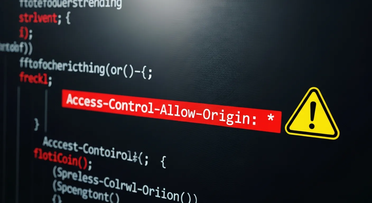 Código de configuração perigosa de CORS