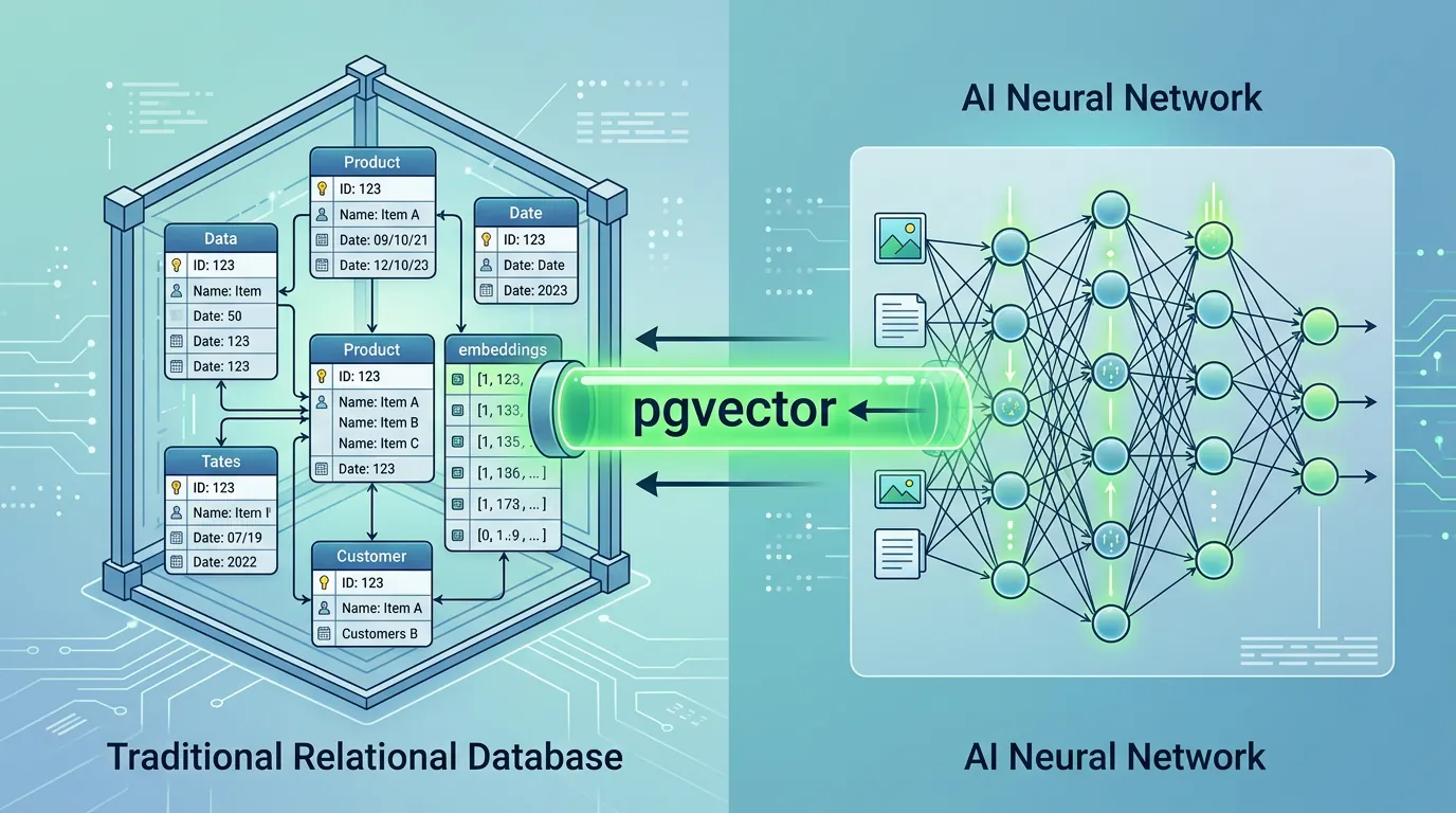 Integração de banco de dados relacional com IA usando pgvector