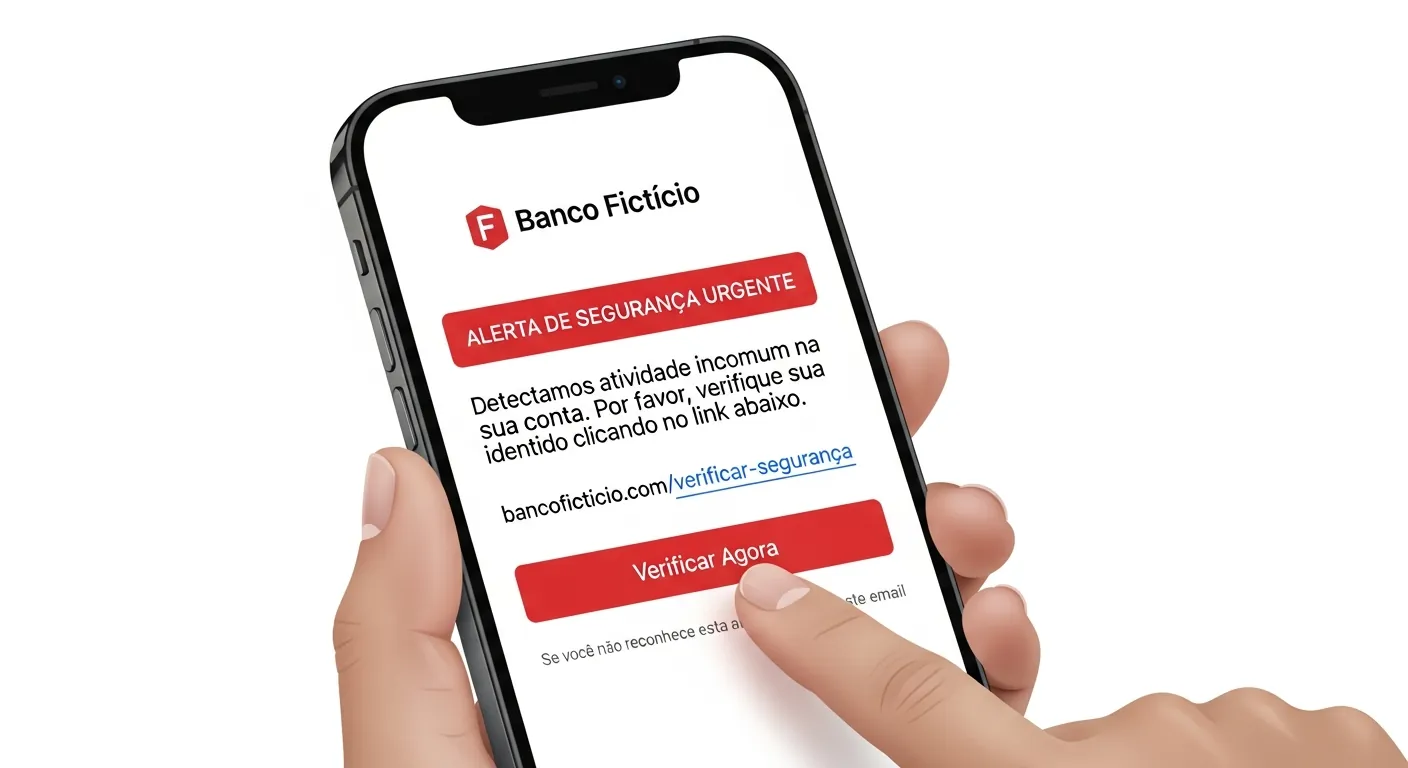 Phishing por WhatsApp esquema visual