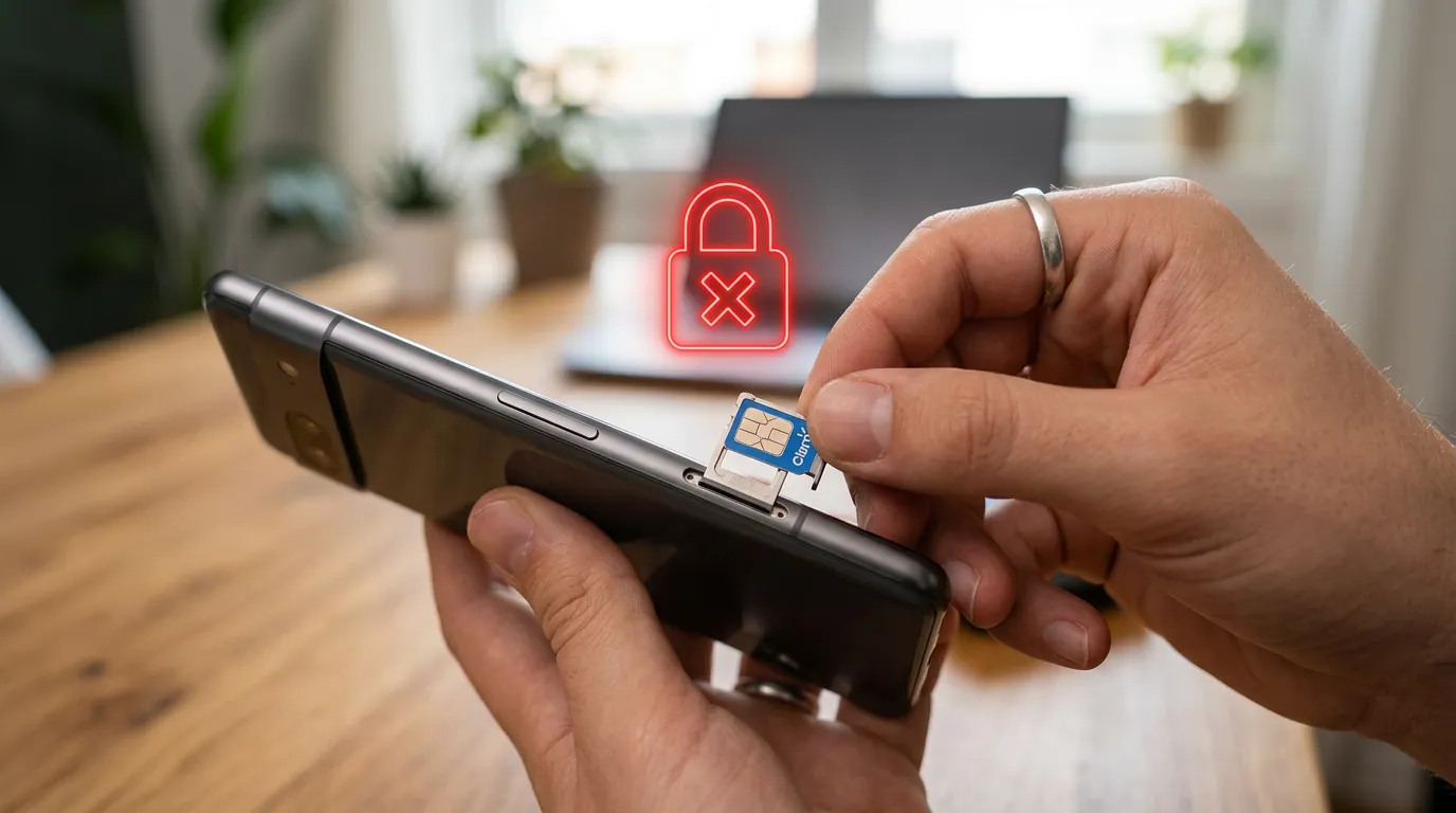 Proteção com PIN do chip SIM