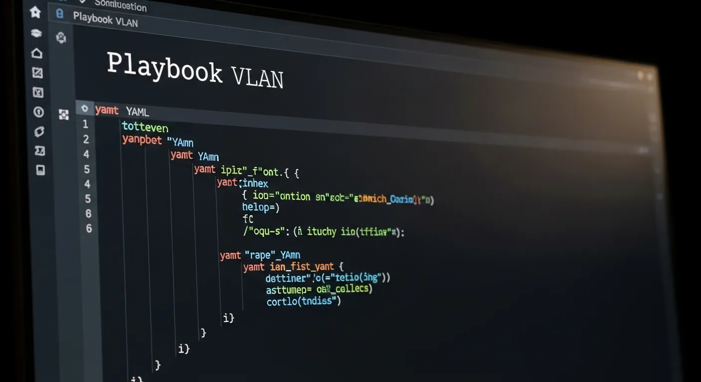 Código playbook Ansible para redes