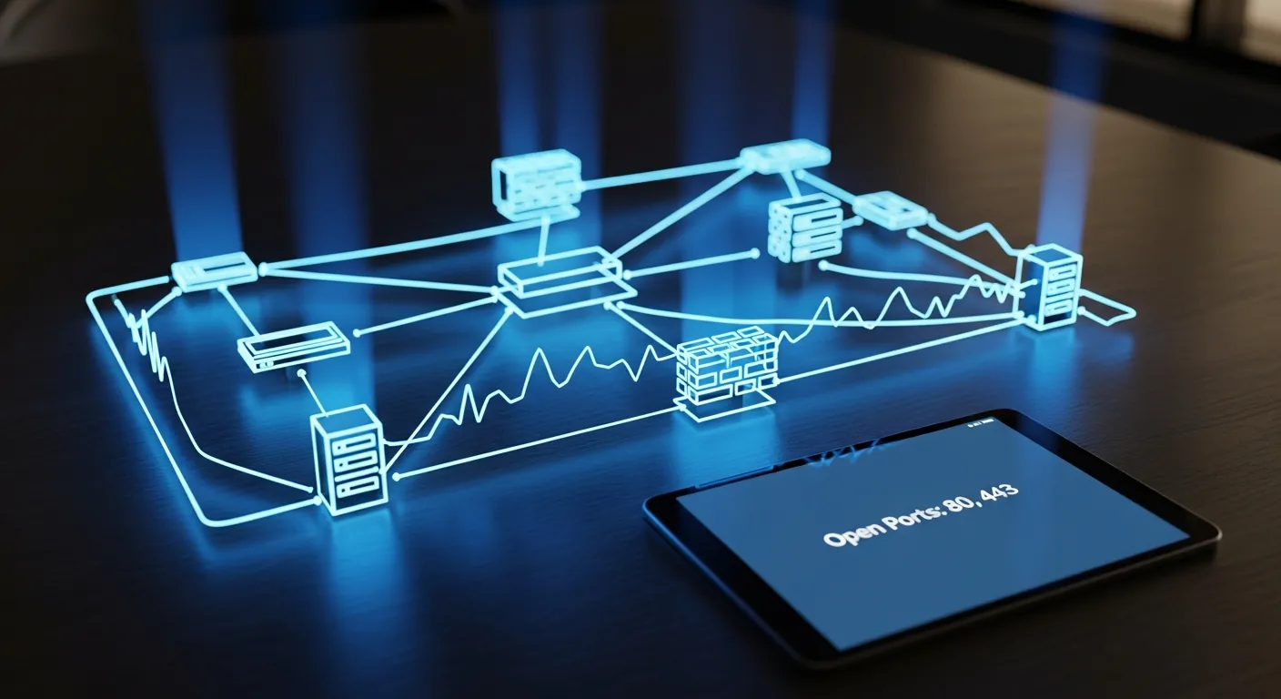 Diagrama de portas de rede escaneadas