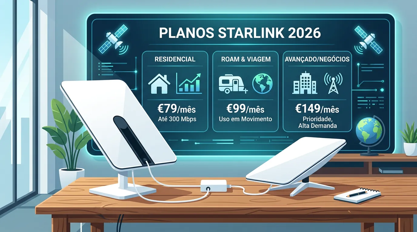 Comparativo de preços e planos da Starlink no Brasil em 2026