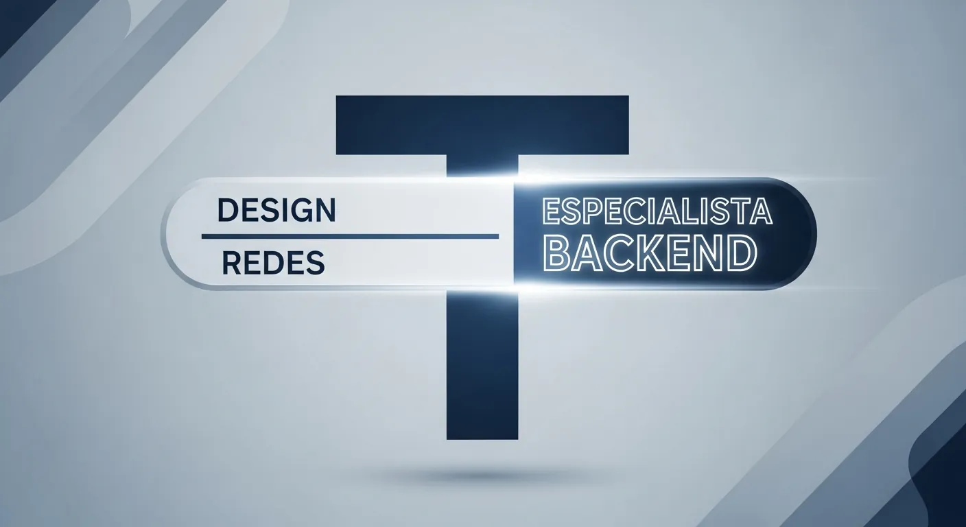 Infográfico do profissional T-Shaped em tecnologia