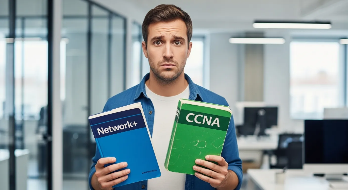 Profissional de TI em duvida entre Network+ e CCNA