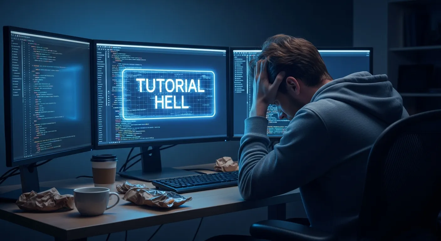 Programador preso no tutorial hell