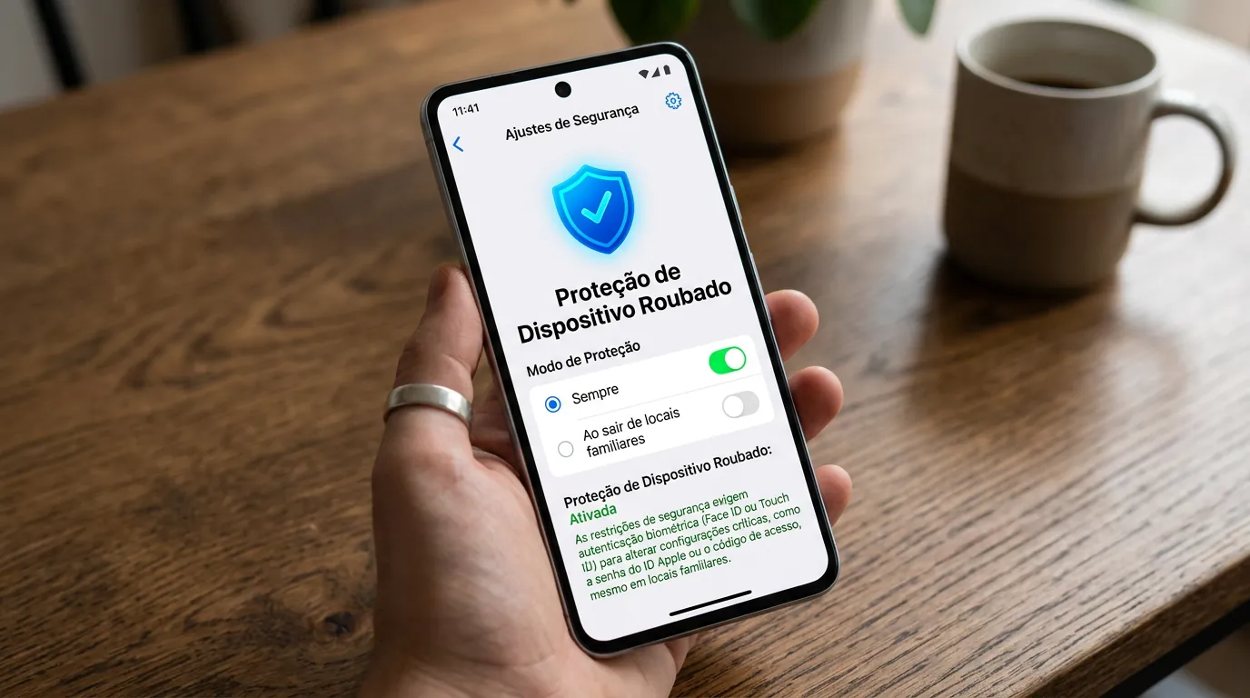 Configuração da Proteção de Dispositivo Roubado no iPhone