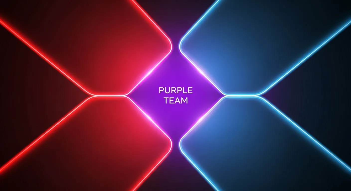Diagrama mostrando a formacao do Purple Team