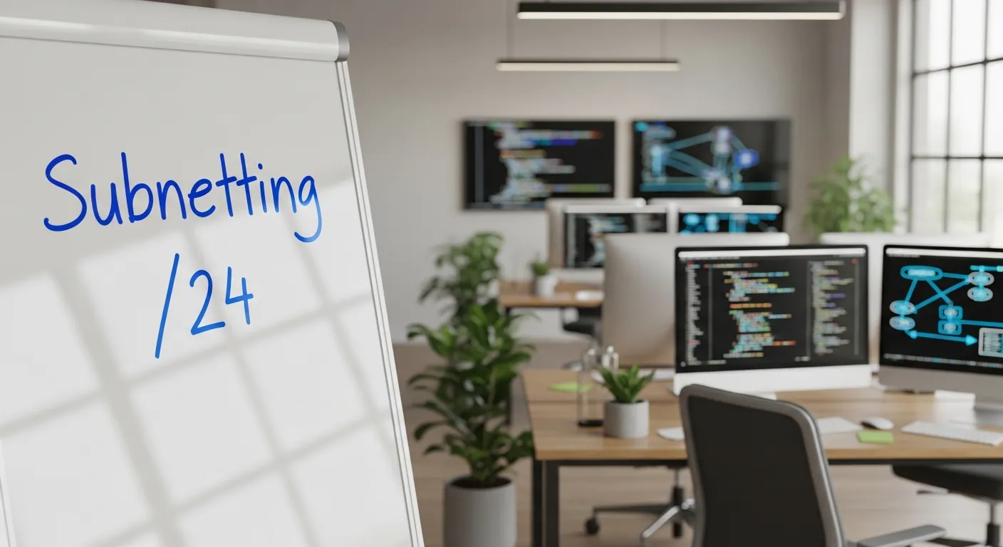 Quadro branco explicando CIDR